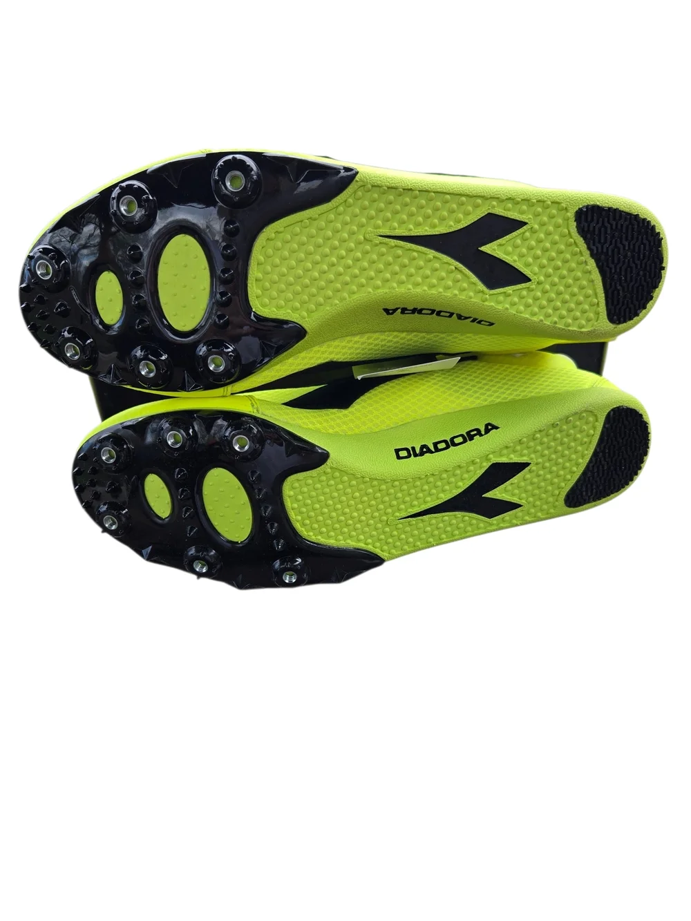 Diadora Track Spikes Men 11 NWT Neon Volt Racing Shoes Box